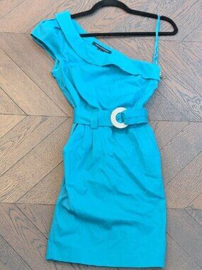 French Connection Turquoise + Pink 2-Dress Bundle | 0